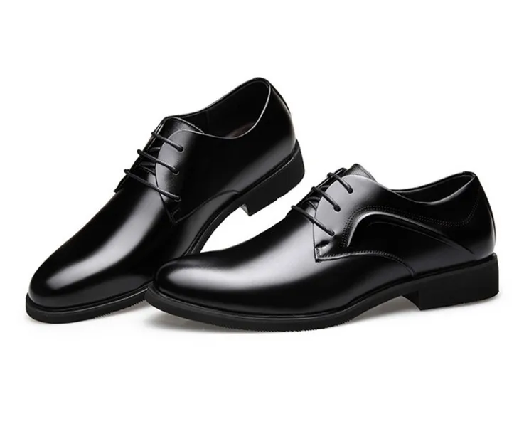 Cyabmoz/Повседневные модельные туфли из натуральной кожи, визуально увеличивающие рост, на каблуке 6 см; мужские свадебные туфли в деловом и британском стиле; обувь, увеличивающая рост