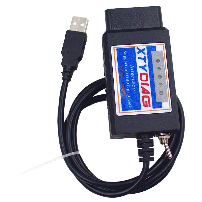 Новейший PIC18F25K80+ FTDI чип ELM327 V1.5 USB Переключатель ELM 327 HS CAN/MS CAN для Forscan OBD2 диагностический инструмент сканер кода