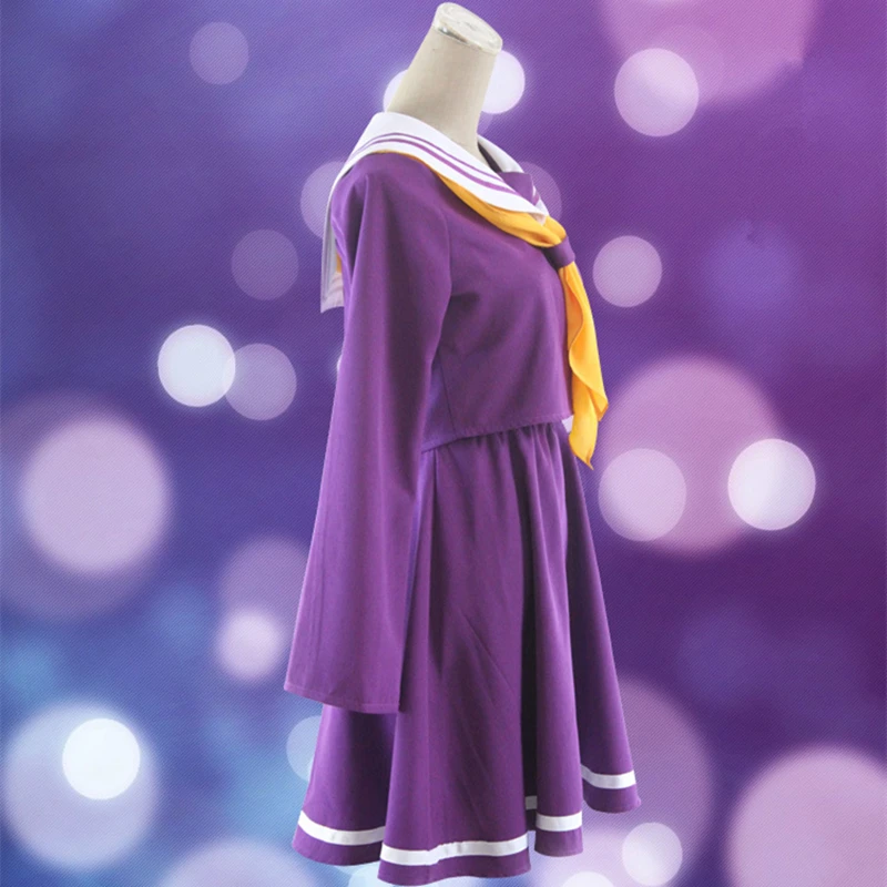 Костюмы для матросов No Game Life Shiro Emboitement Heroine фиолетовые и синие комплекты