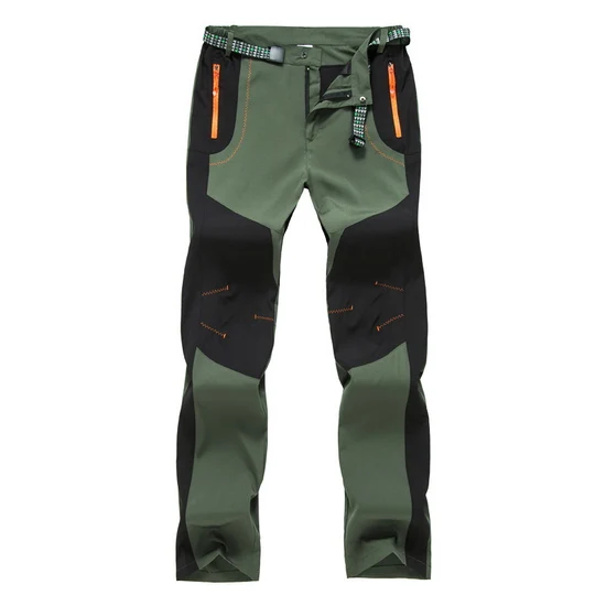 men army green Походные брюки для мужчин и женщин, летние быстросохнущие мужские брюки для альпинизма, мужские брюки для путешествий/рыбалки, AM379 - Цвет: men army green