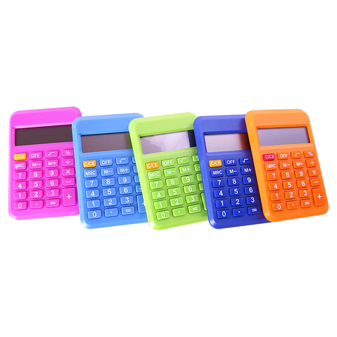Красочный студенческий мини электронный калькулятор конфетного цвета для подсчета Канцтовары на подарок 9*6 мм размер случайный цвет