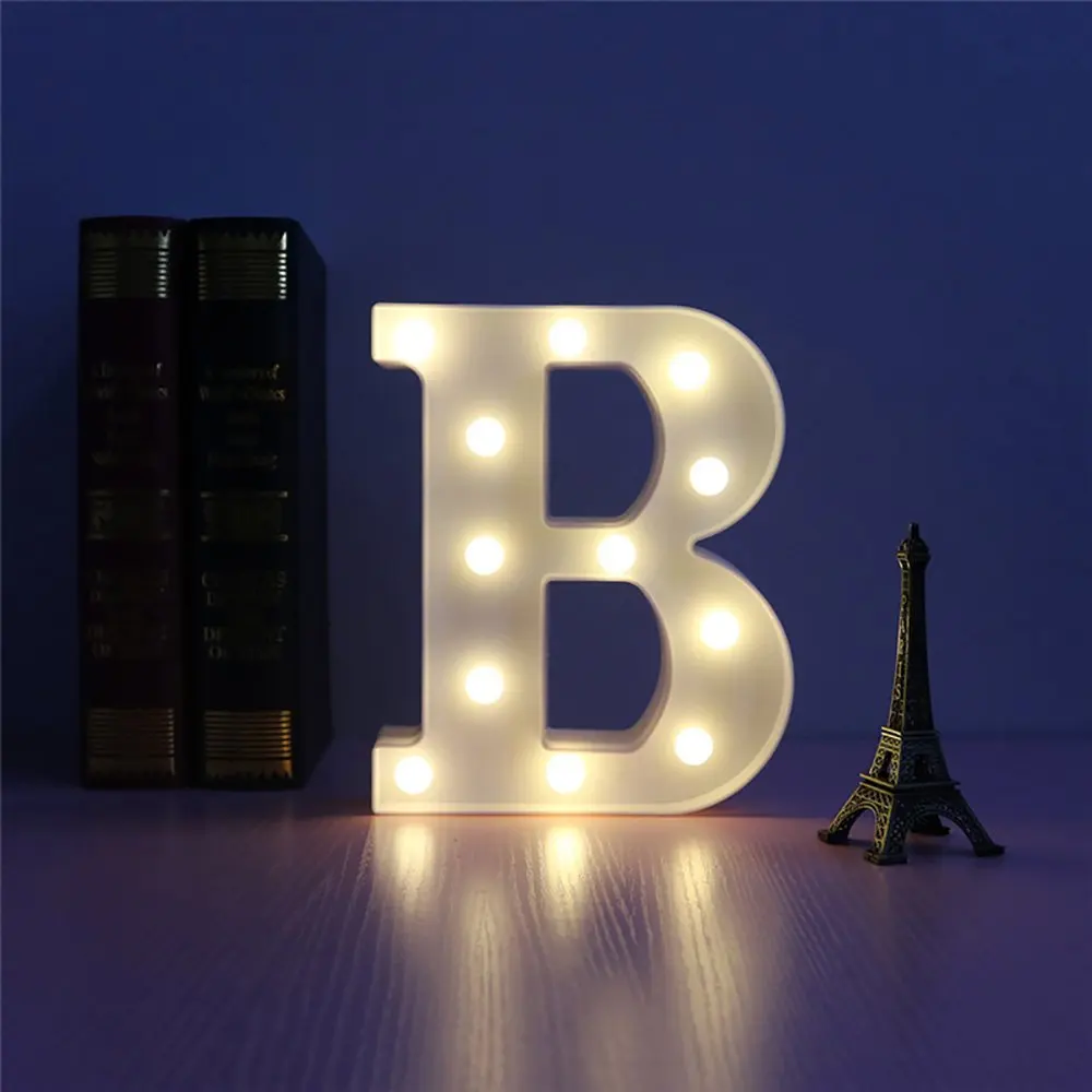 Светодиодный светильник белого цвета с 26 буквами и надписью «Marquee», настольная лампа для дома, дня рождения, свадьбы, вечеринки, спальни, Настенный декор