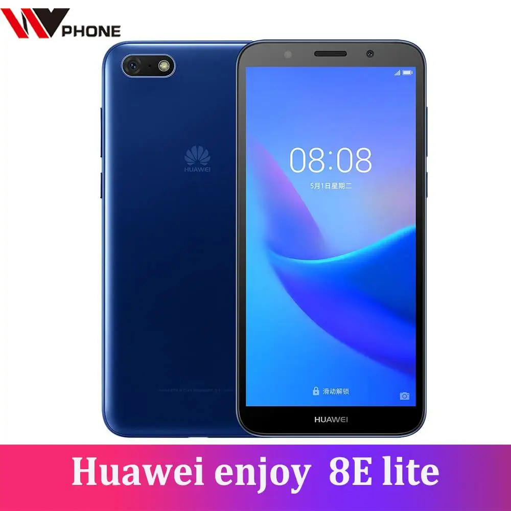 Huawei Enjoy 8e lite 2G 32G четырехъядерный 5 45 дюймов 1440*720P 13 0 mp задняя камера 3 слота 3020 mAh