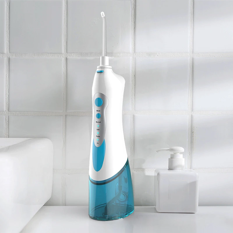 

Oral Irrigator Water Flosser 180ml Capacity Water Tank Rechargeable Pral Dental Water Flosser Waterproof IPX7 With 4PCS Jet Tips