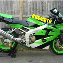 Литья под давлением обтекателя комплект для Kawasaki Ninja ZX6R 00 01 02 ZX6R 636 2000 2001 2002 обтекатель зеленый, белый комплект+ подарки SL55