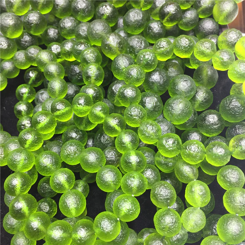 Натуральный чешский метеоритный браслет Moldavite ударопрочный стеклянный грубый