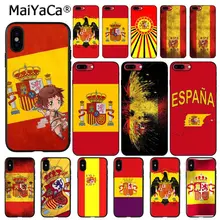 MaiYaCa чехол для телефона с испанским флагом для iphone 11 Pro 11Pro Max 6S 6plus 7 7plus 8 8Plus X Xs MAX 5 5S XR
