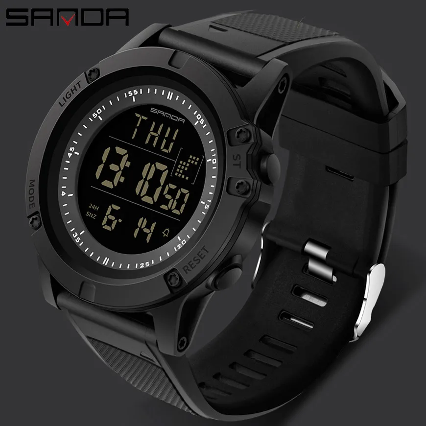 

SANDA Military Men Sport Watch LED Digital Watch Countdown shockproof Waterproof Relogio Masculino Chronos Electronic Watches