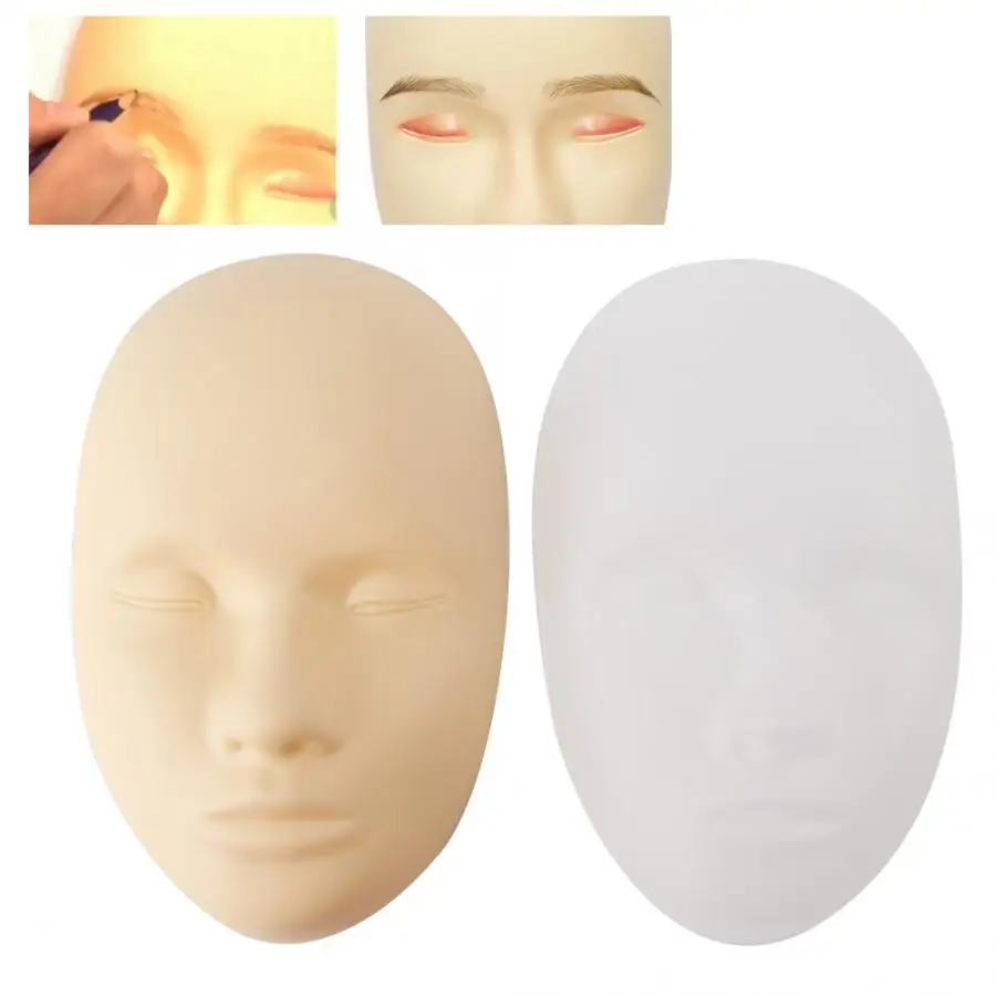 

Tattoo Accessories 2 Types Tattoo Practice Sermi-Permanent Makeup Eyebrow Lip Training Silicone Skin Eyelashes Accesories