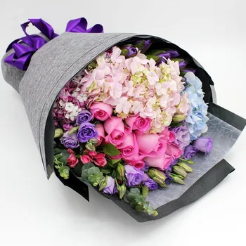 

Linen Flower Wrapping Packaging Roll Flowers Paper Gift Wrapping Multi Color Florist Wrapping Paper Flower Bouquet 49CM*5Yard