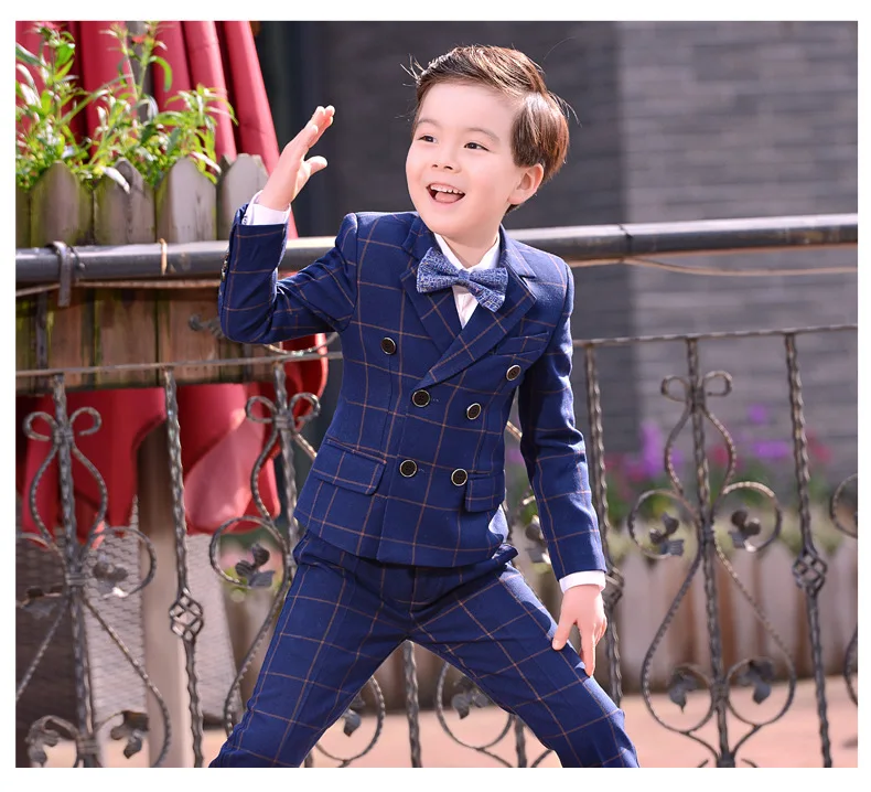  Boys Suits set Formal Boys Clothes children Wedding clothing Blazer Piano Costume back to School (15)