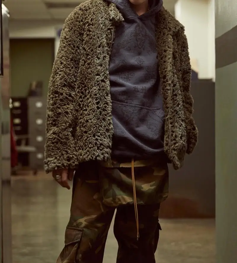 RHUDE Pants Men Big Pockets 1 1 Joggers Sweatpants Camouflage Trousers Sweat Pants Men Jogger Army 4