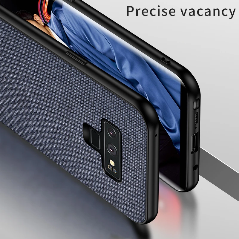 Cloth Texture Soft case For Samsung Galaxy Note 9 8 Case Luxury Ultra-thin Silicone TPU Phone Cases A6 Plus |
