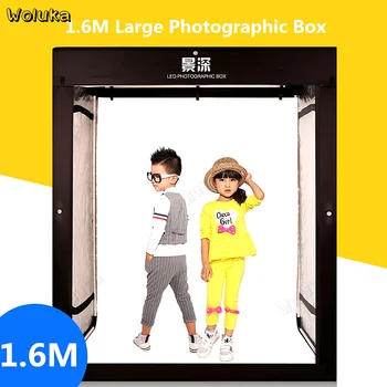 

160CM LED large Photographic Box Softbox portraits clothing shooting photo lighting box cabinet scene photography CD50 T11