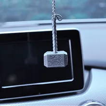 Автомобильные украшения высокого качества сплав Материал молоток креативное зеркало заднего вида декоративные аксессуары автомобиль подвесной подарок девушка кулон