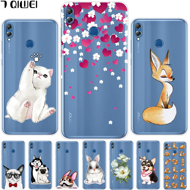 

7.12'' For Huawei Honor 8X Max Case Silicone Soft TPU Cover For Huawei Honor 8X Max Case Honor 8 X MAX X8 Cool Animal Para Coque