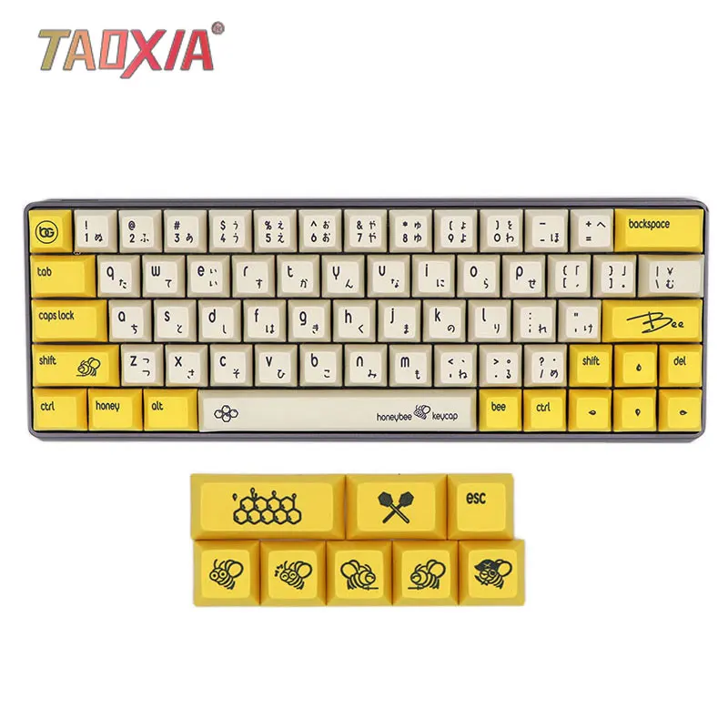 Новая сублимационная механическая клавиатура DSA Bee с колпачками клавиш GH60/64