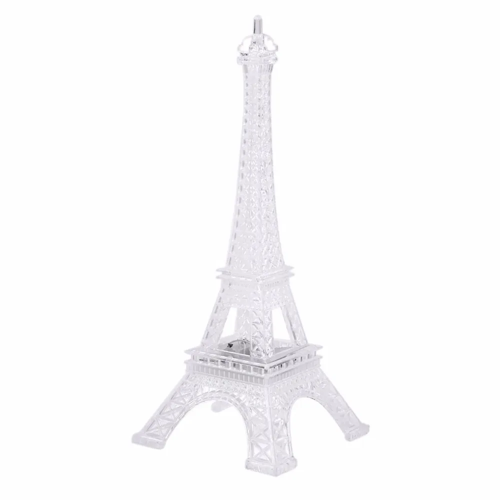 

Bright LED Night Light Eiffel Tower Desk Table Lamp 7 Color Changing Decoration Night Light Christmas Great Gift For Children