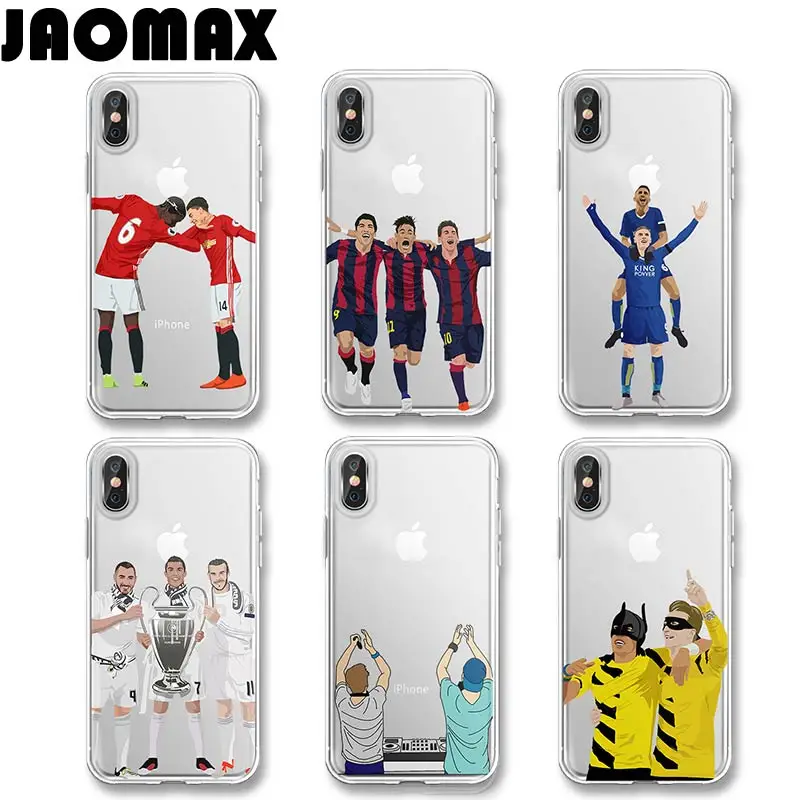 Jaomax Silicone Soft Transparent Cartoon Famous Soccer Football Player