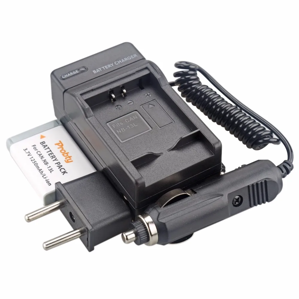 Probty 1 шт. NB-13L NB13L NB 13L аккумуляторная батарея + зарядное устройство для Canon G7X G9X G5X Mark