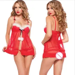 2019 Новый рождественский сексуальное женское белье эротическое Для женщин сексуальное женское платье плюс Размеры женское белье