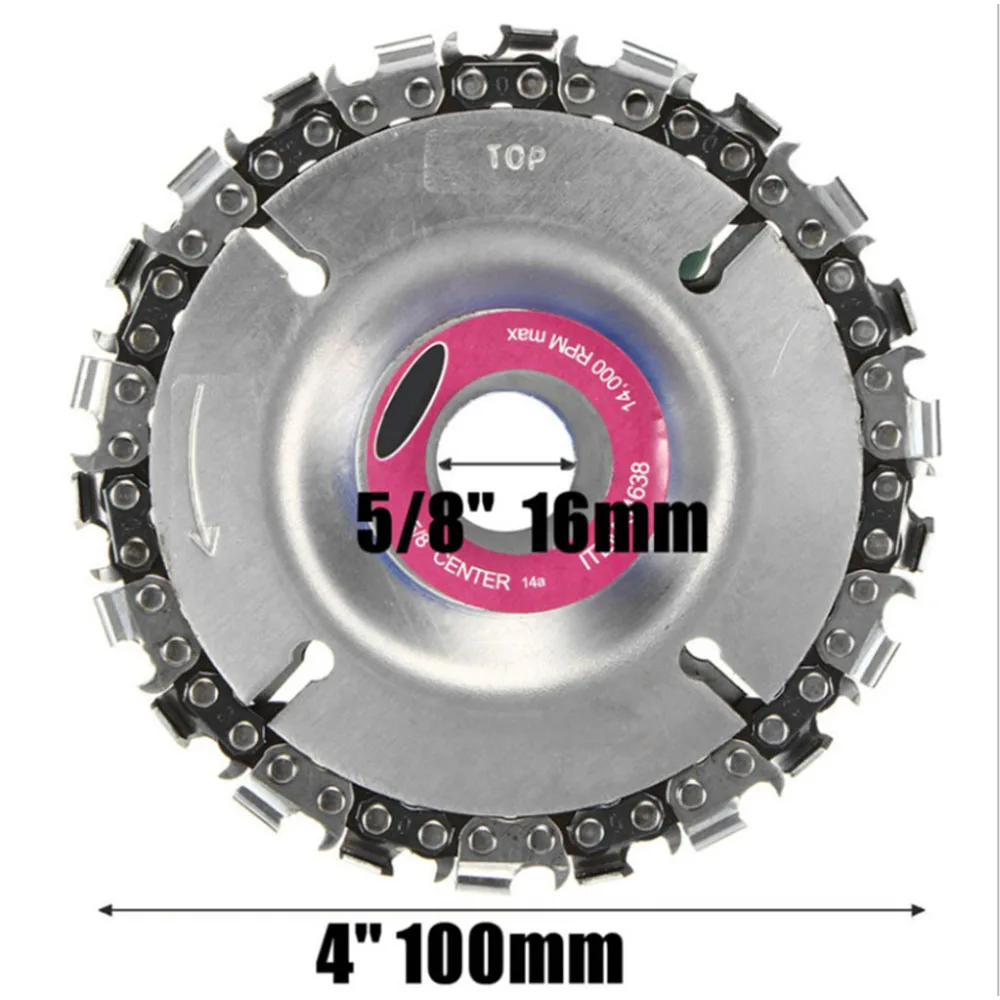 

4 Inch Grinder Disc and Chain 22 Tooth Fine Cut Chain For 125x22mm Angle Grinder
