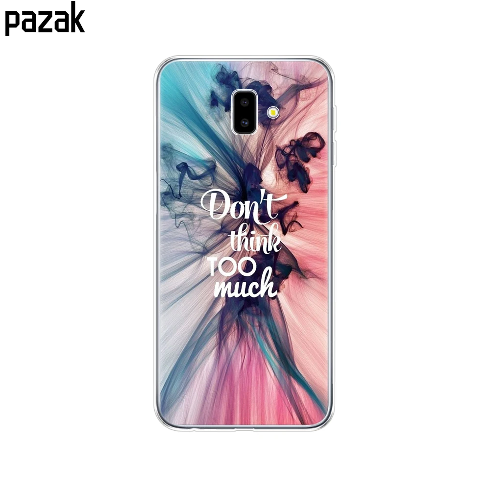 Для samsung J6 J6+ чехол coque мягкий чехол из термополиуретана и силикона для samsung Galaxy J6Plus J 6 Plus J610 J610F Capas противоударный - Цвет: 52379