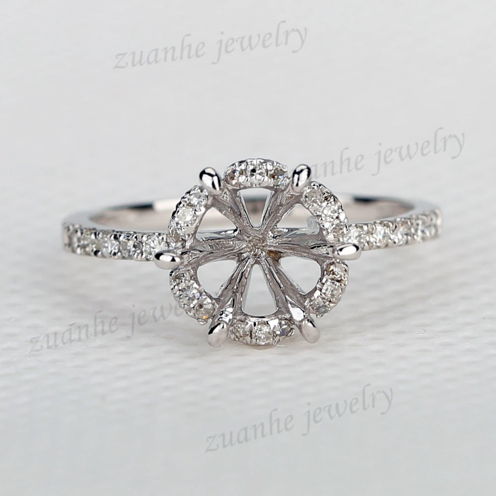 Aliexpress com Beli Solid 14 k putih gold SI H diamonds Aliexpress com Beli Solid 14 k putih gold SI H diamonds
