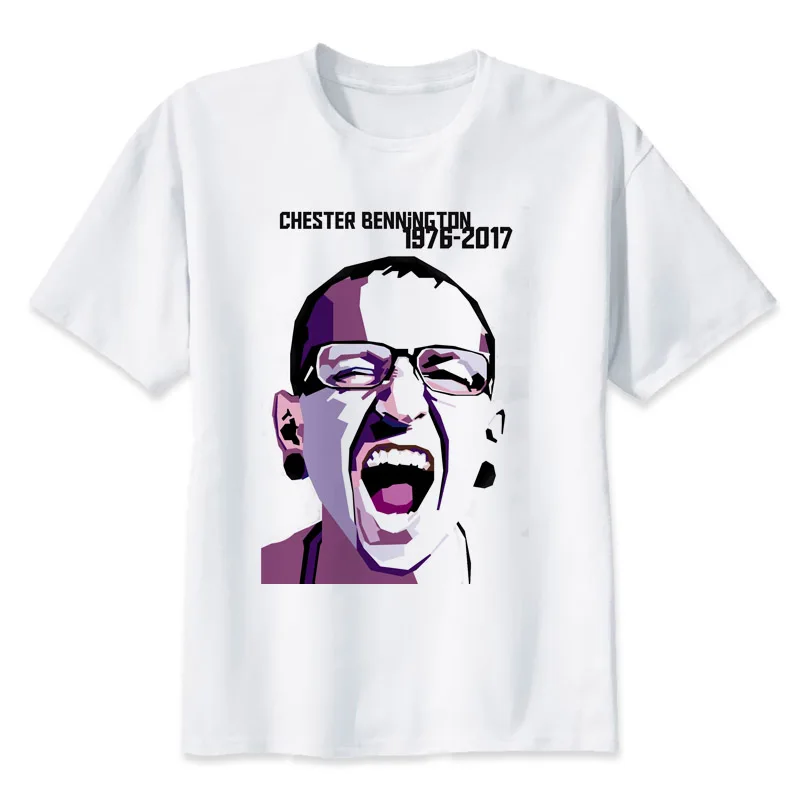 

linkin park Chester Bennington T shirt men t shirt fashion t-shirt O Neck white TShirts For man Top Tees M920