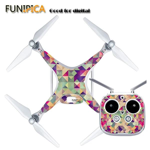 phantom 4 pink Набор, свободный крой для phantom 4, цветные защитные наклейки для DJI Phantom 4, аксессуары для ремонта дрона - Цвет: phantom 4 pink