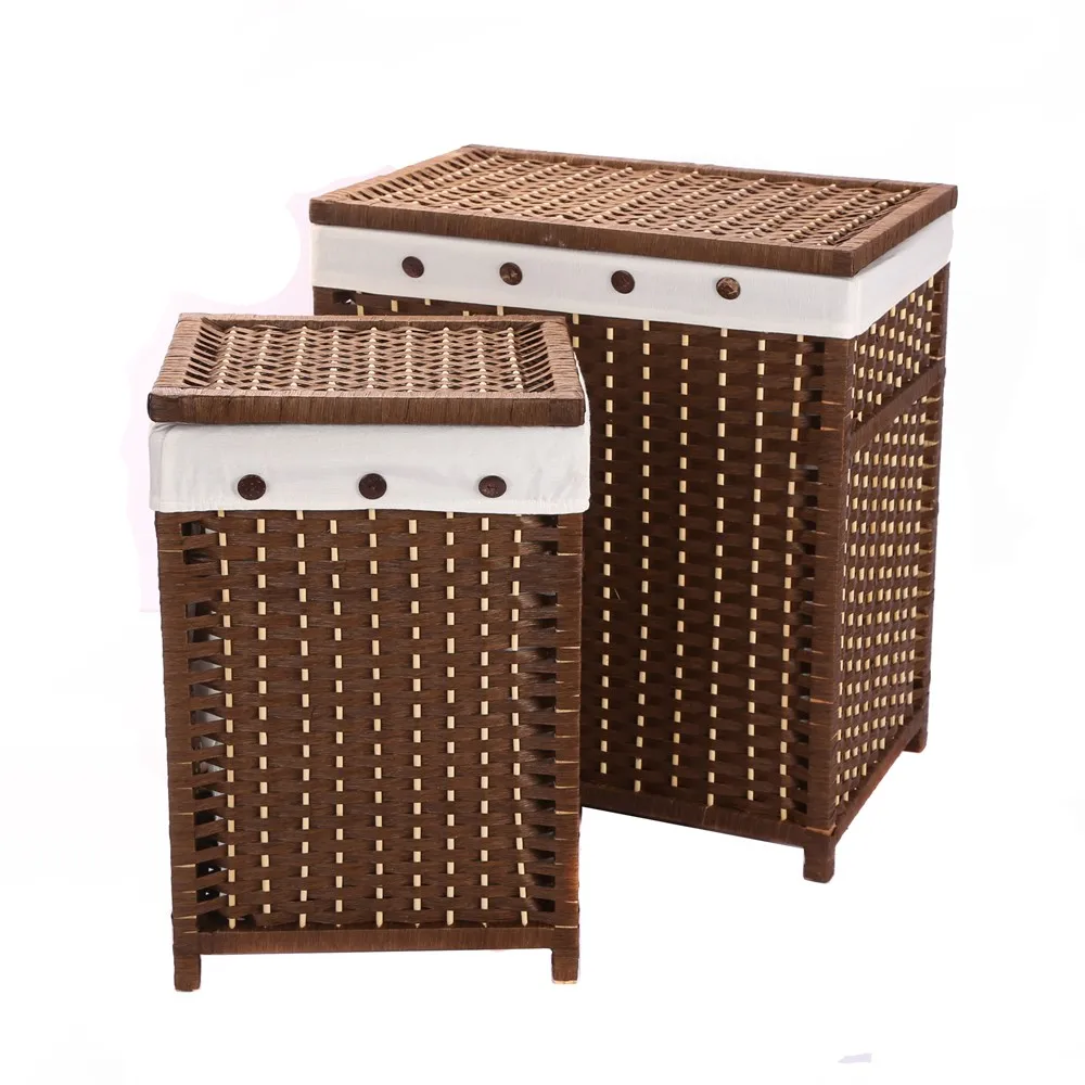 Gran Cesto de la ropa Canasta De Almacenamiento Cesta Armario Papel