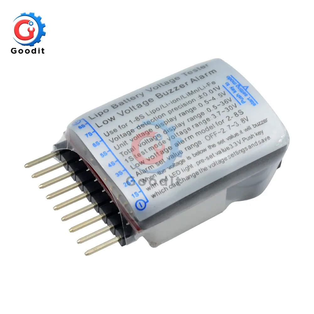 U G3E9 Lipo-battery-Basse tension-Alarme 1S-8S Avion 1pc-Buzzer-Alarme-RC Buzzer..