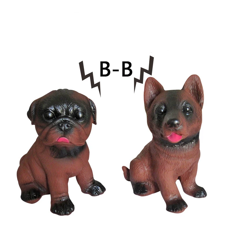 

1pcs Pet Cat Dog Chew Toy Wolf Dog Simulation Model Squeaky Toy Rubber Bite-Resistant Fetching Training Toys