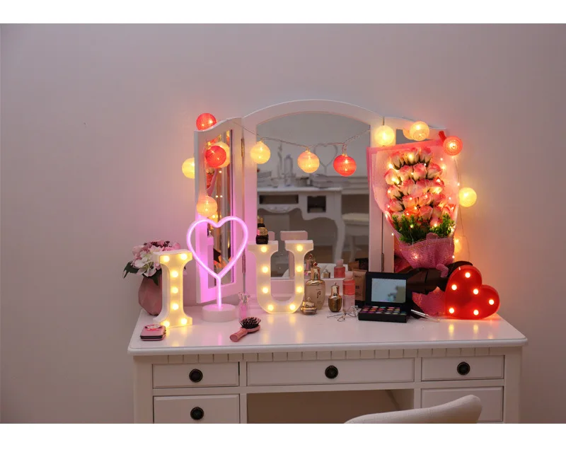 16 см светодиодный Ночной светильник с буквенным принтом Алфавит батарея домашнее украшение Стены вечерние украшения на свадьбу День рождения подарок на день Святого Валентина