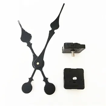 

High Torque 22MM Shaft 20PCS Large Clock Quartz Fit Up Insert Motor Clock Repair with Black Hands