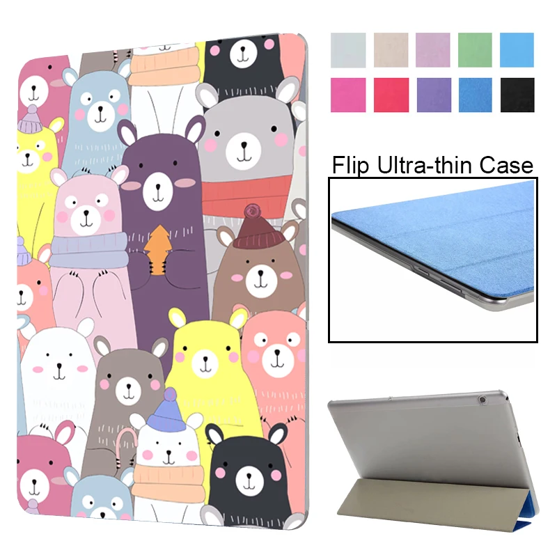 

Case for Huawei Mediapad T5 10 AGS2-W09/L09/L03/W19 10.1" Cover for Huawei Mediapad T5 10 Tablet case+screen protector