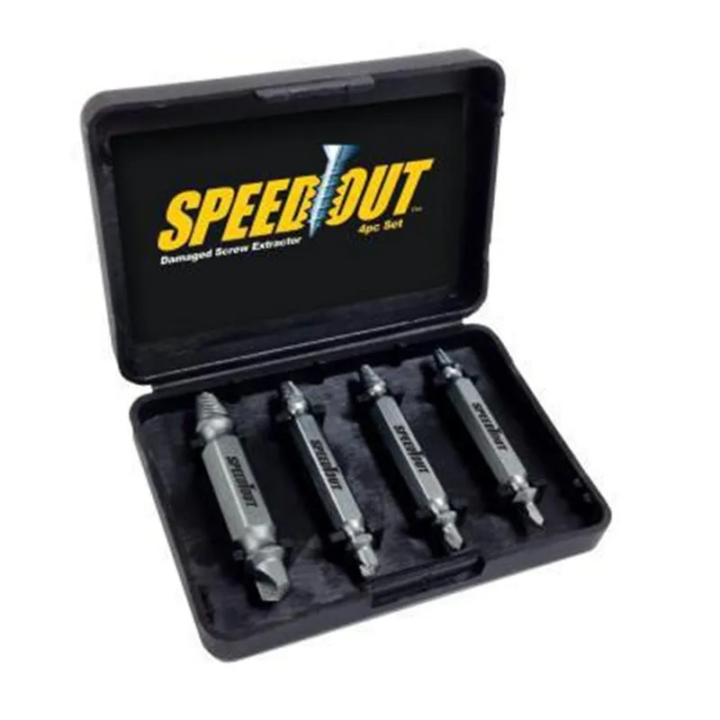 

29%,4pc/set Speed Out Core Drill bit Damaged Screw Extractor Remover Drill For Removing Any stripped screw