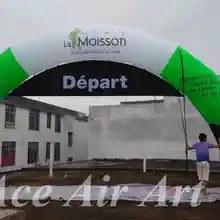 Изготовленный На Заказ гигантский надувной арка для марафона, 10 м, поставляется со съемными баннерами