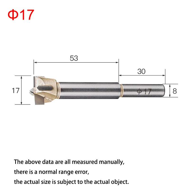 Tideway 1 шт. 12 мм-24 мм Форстнер наконечники Деревообрабатывающие инструменты набор сверл по дереву Самоцентрирующиеся отверстия пилы резак - Цвет: 17mm