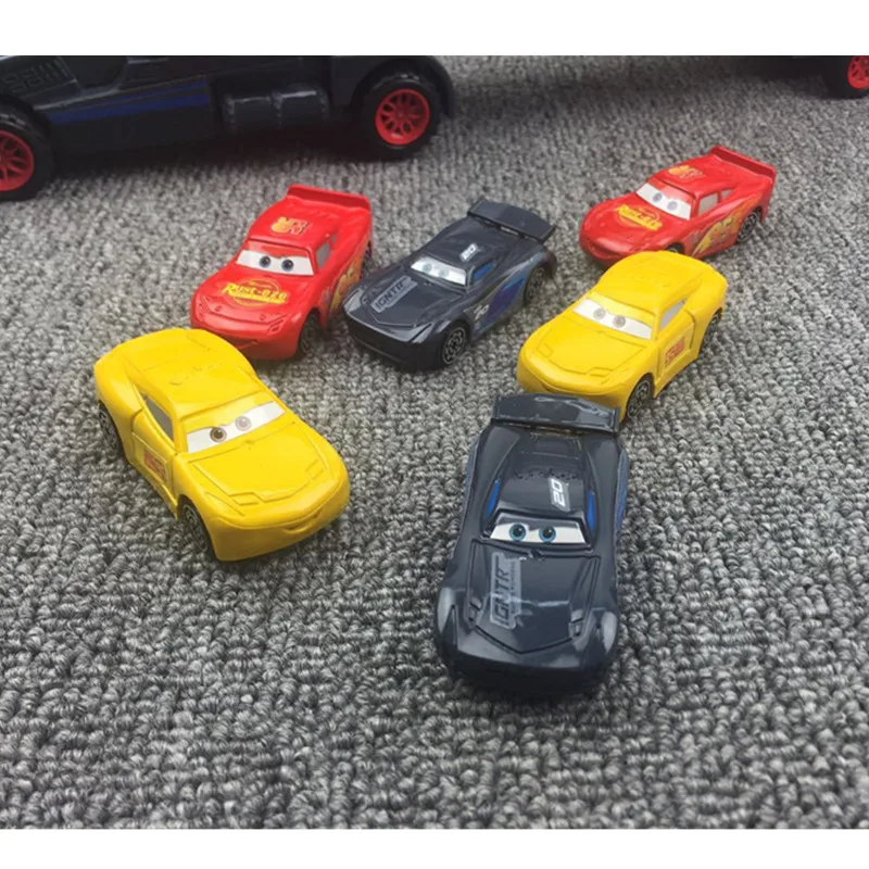 Продажа 7 шт. disney Pixar тачки 3 Молния Маккуин Джексон шторм Мак дядюшка грузовик 155 литья под давлением ABS модель подарок на день рождения игрушка для м...