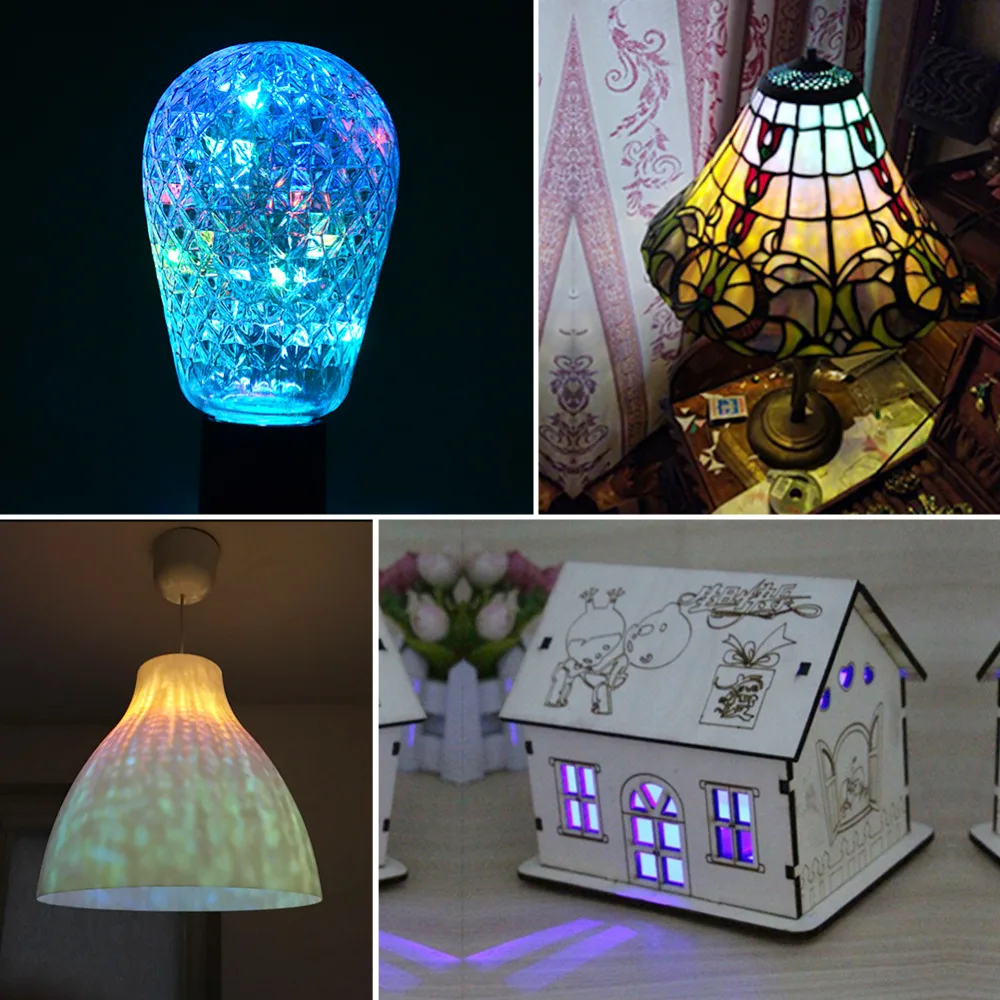 Рождественская Праздничная светодиодная гирлянда Foxanon E27 220 В RGB 110 В|string bulbs|led light