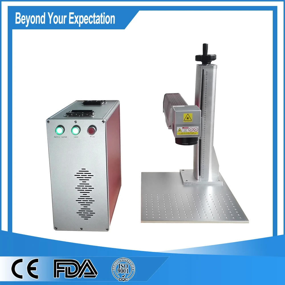 20W Fiber Laser Marking Machine Metal Materials Plastic Laser Engraver