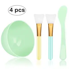 YBLNTEK Face Mask Mixing Bowl Set 4 in 1 DIY Face Mask Mixing Tool Kit Facial Mask Bowl Stick Spatula Silicone Face Mask Brush YBLNTEK Face Mask Mixing Bowl Set 4 in 1 DIY Face Mask Mixing Tool Kit Facial Mask Bowl Stick Spatula Silicone Face Mask Brush