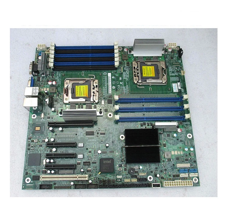S5520HC Dual 1366 X58 Серверная плата поддержка Xeon 6-ядерная память ECC REG 9 слотов памяти б/у