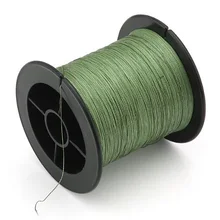 Новинка высокопрочная 0,18 мм прочная оплетка плетеная рыболовная леска 300 м 20 фунтов темно-зеленый