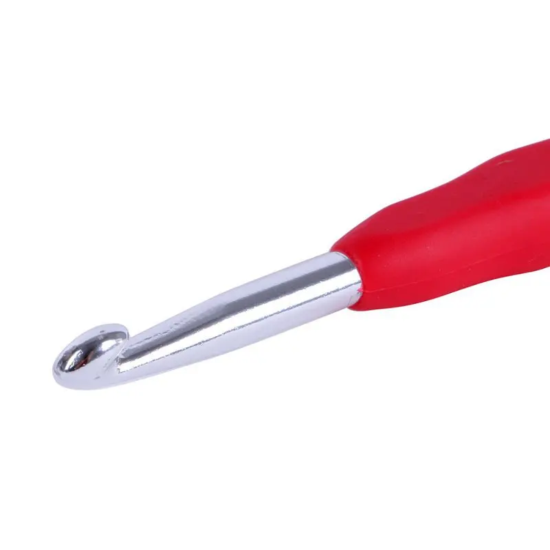 9 шт. мягкая резиновая ручка алюминиевый крючок крючком Крючки шаблон набор спицы для ткацких инструментов ремесла
