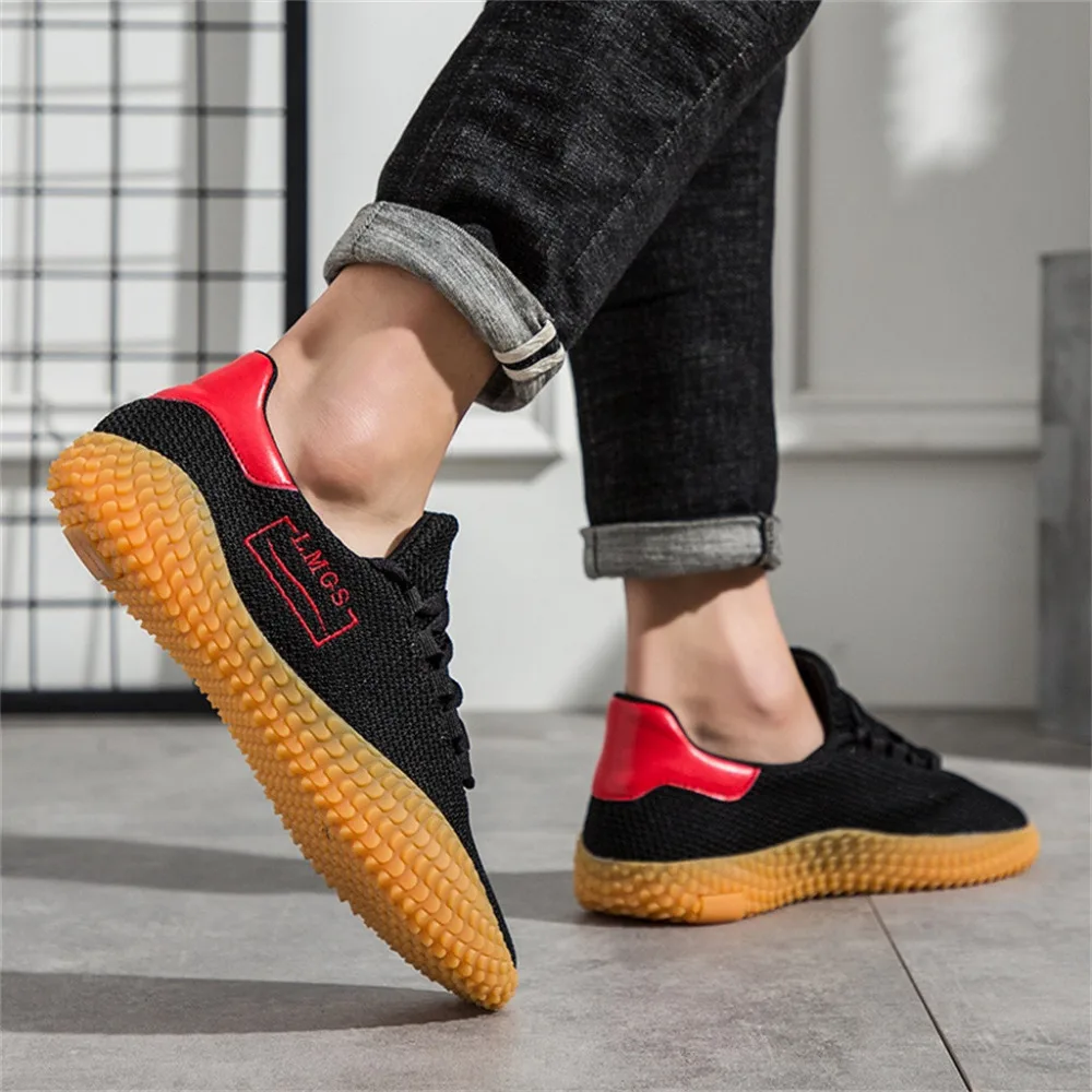2019 Summer men's breathable mesh sneakers wild trend casual shoes round head straps running shoes non-slip lightweight 40J20 (17)