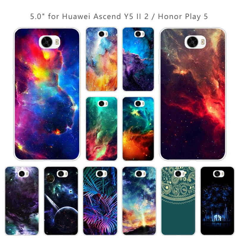 for Huawei Y5 II 2 Cover For Honor 5A LYO-L21 Nebula Phone Case Soft Silicon Coque honor CUN-U29 |