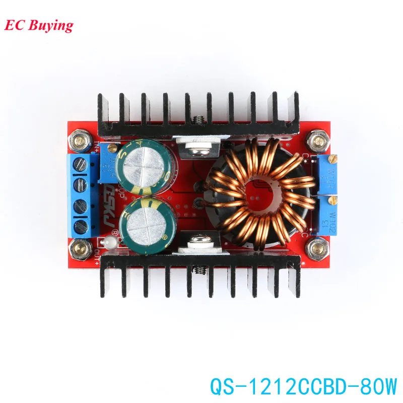 DC-DC 9-35 до 1-35 в 80 Вт Повышающий Модуль постоянного тока CC CV понижающий повышающий преобразователь 80 Вт понижающий усилитель блок питания электронная печатная плата