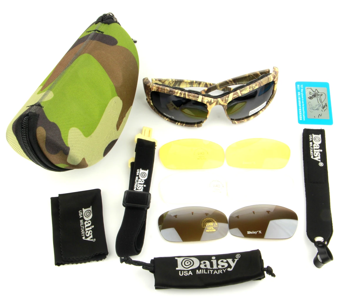 Queshark, профессиональные, 4 линзы, поляризационные, тактические очки, Дейзи, X7, камуфляжные, военные, мотоциклетные, велосипедные очки, уличные очки